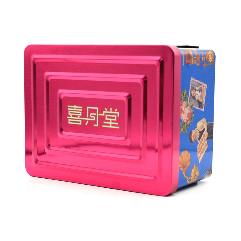 Car Shape Tin Rectangle Cookies Box