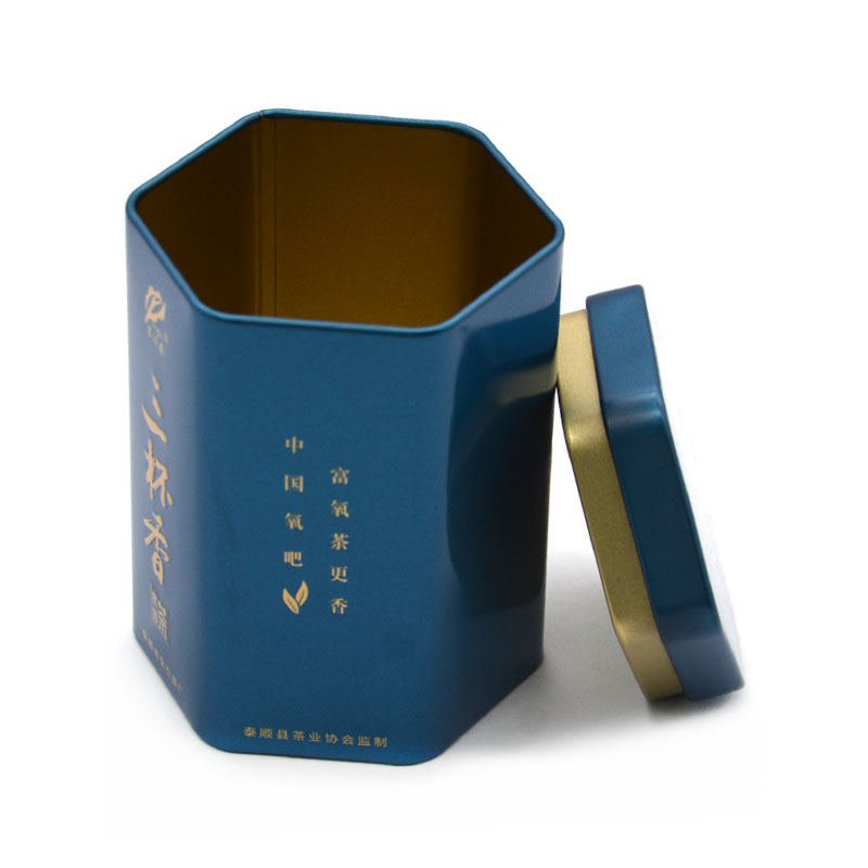 Hexagonal Tin Box