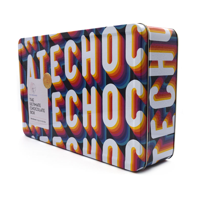 Big Rectangle Chocolate Tin Box