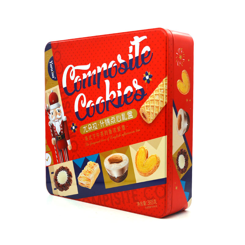 Octagonal Cookies Tin for Food Tin Packaging, Biscuit Tin Box
